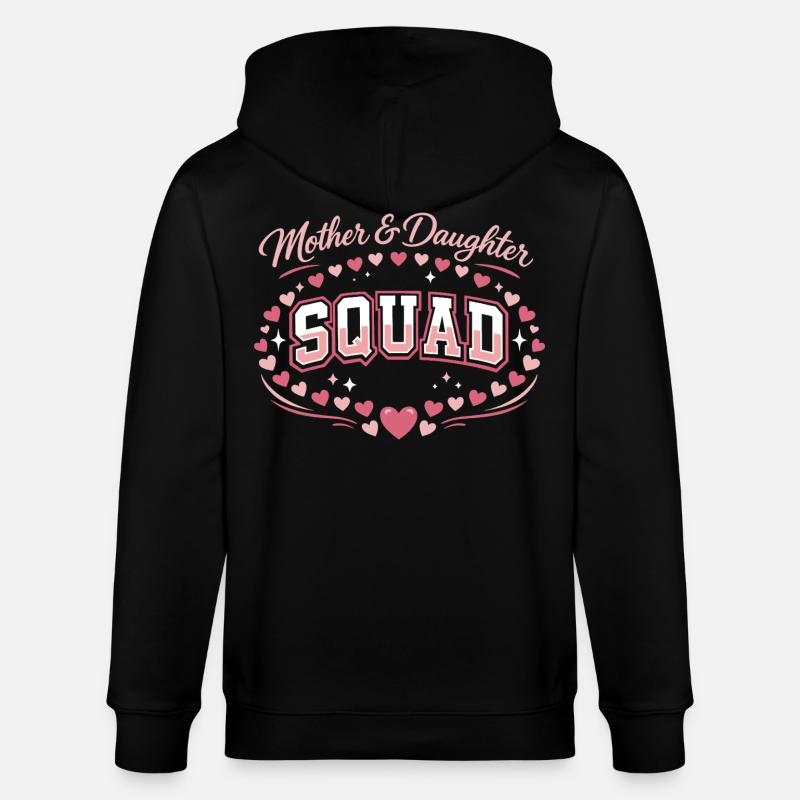 Mutter-Tochter-Trupp | Pink Komplizen Geschenk - Stanley/Stella Unisex Bio-Kapuzenjacke CULTIVATOR  - Schwarz