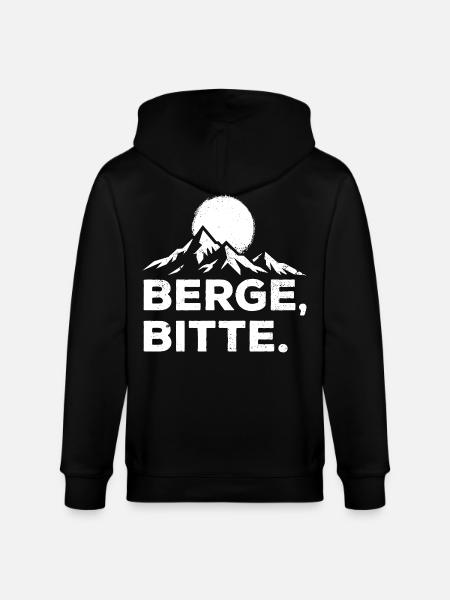 Berge, bitte. Outdoor Wandern - Stanley/Stella Unisex Bio-Kapuzenjacke CULTIVATOR - Schwarz