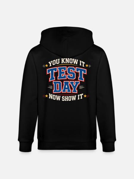 Prüfungsmotivation Schule Schüler-Lehrer-Humor - Stanley/Stella Unisex Bio-Kapuzenjacke CULTIVATOR - Schwarz