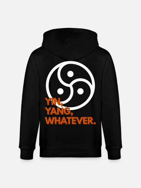 Yin, Yang, Whatever. - Stanley/Stella Unisex Bio-Kapuzenjacke CULTIVATOR - Schwarz