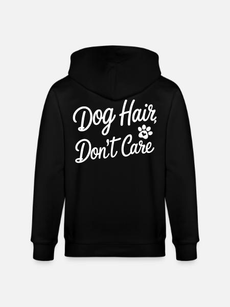 Je me fiche des poils de chien - Veste à capuche bio CULTIVATOR Stanley/Stella Unisexe - noir