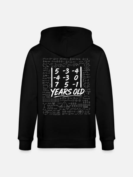 23. Jahr. Determinantenmatrix-Mathematik-Nerd lustig - Stanley/Stella Unisex Bio-Kapuzenjacke CULTIVATOR - Schwarz