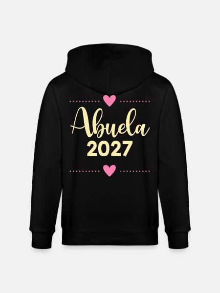 Baby 2017, spanische Großmutter - Stanley/Stella Unisex Bio-Kapuzenjacke CULTIVATOR - Schwarz