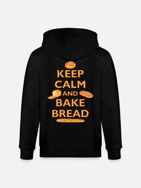 BÄCKER - HOLD DIG ROLIG OG BAG BRØD - BROT BACKEN - Stanley/Stella økologisk unisex-hættejakke CULTIVATOR  - sort