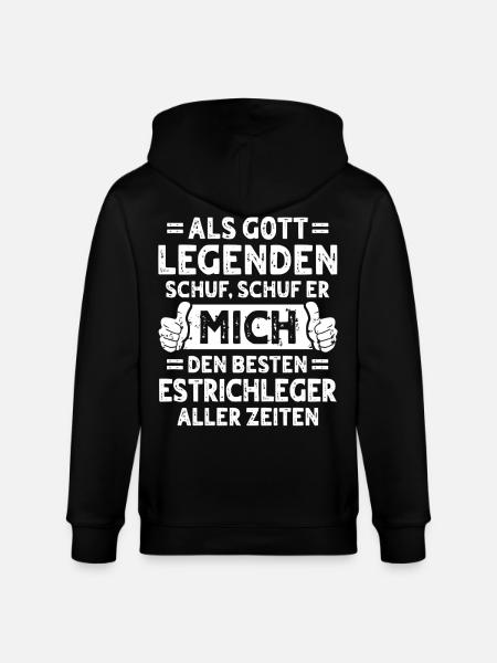 Estrichleger - Stanley/Stella Unisex Bio-Kapuzenjacke CULTIVATOR - Schwarz