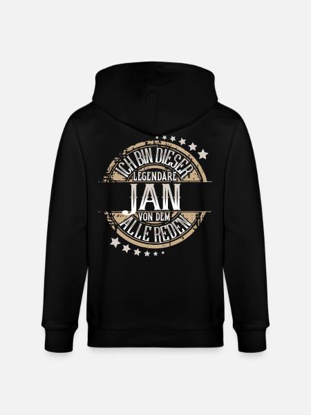Jan - Stanley/Stella Unisex Bio-Kapuzenjacke CULTIVATOR - Schwarz