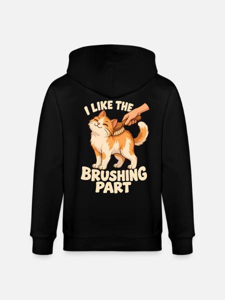Der Bürstenteil gefällt mir - Stanley/Stella Unisex Bio-Kapuzenjacke CULTIVATOR  - Schwarz