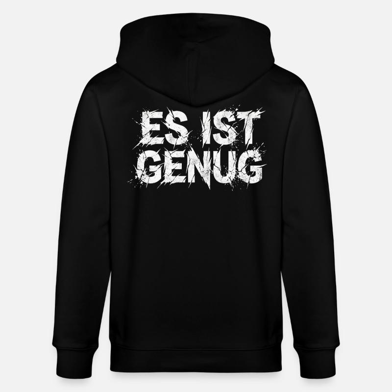It's enough sarcasm statement - Stanley/Stella CULTIVATOR Unisex Organic Hooded Jacket - black