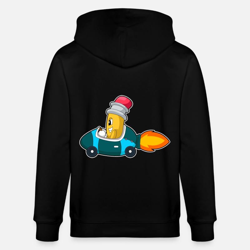 Bleistift Auto - Stanley/Stella Unisex Bio-Kapuzenjacke CULTIVATOR - Schwarz