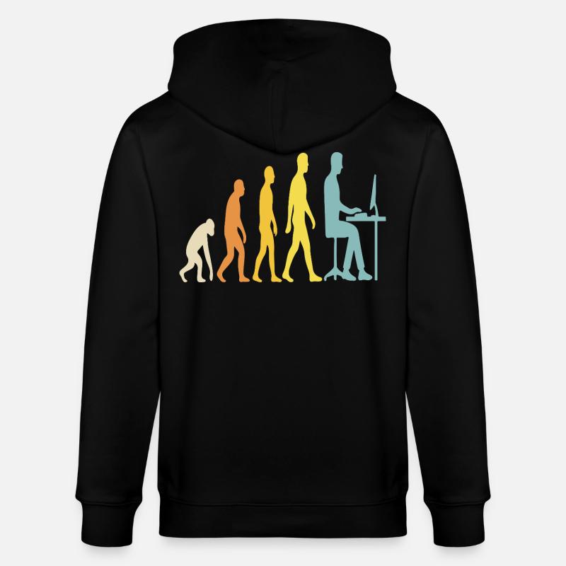 L’évolution de la technologie au bureau - Veste à capuche bio CULTIVATOR Stanley/Stella Unisexe - noir