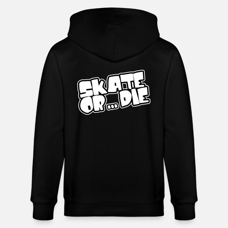 Skate oder stirb - Skateboarden - Stanley/Stella Unisex Bio-Kapuzenjacke CULTIVATOR  - Schwarz