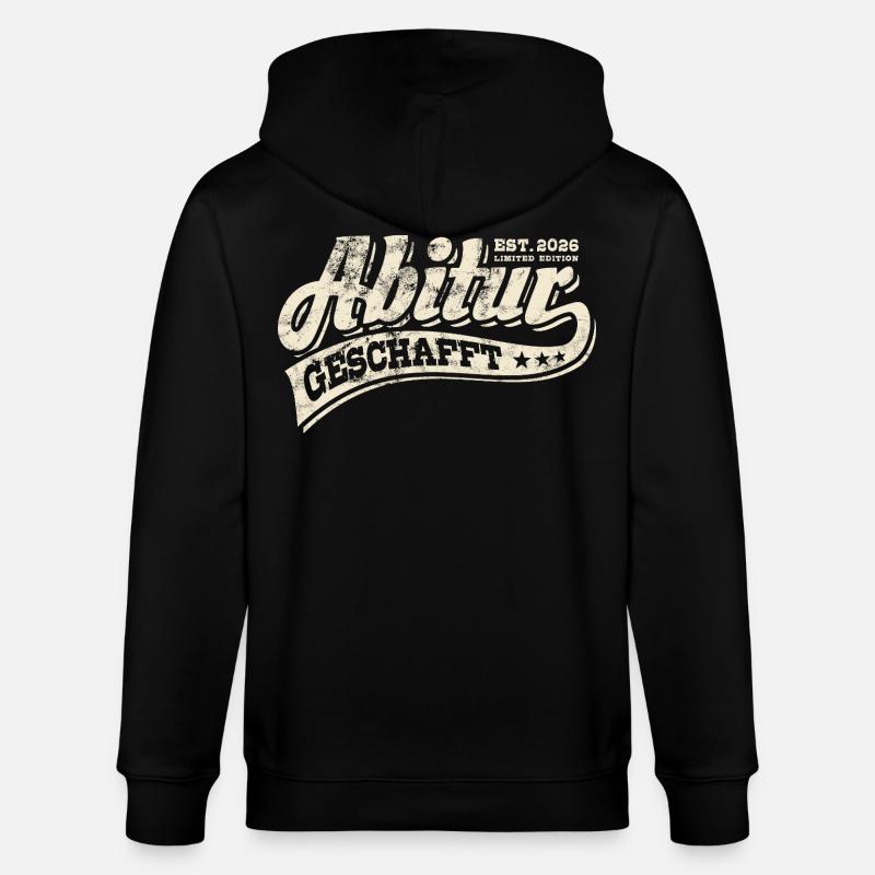 Abi Est 2026 - Abitur - Don - Veste à capuche bio CULTIVATOR Stanley/Stella Unisexe - noir
