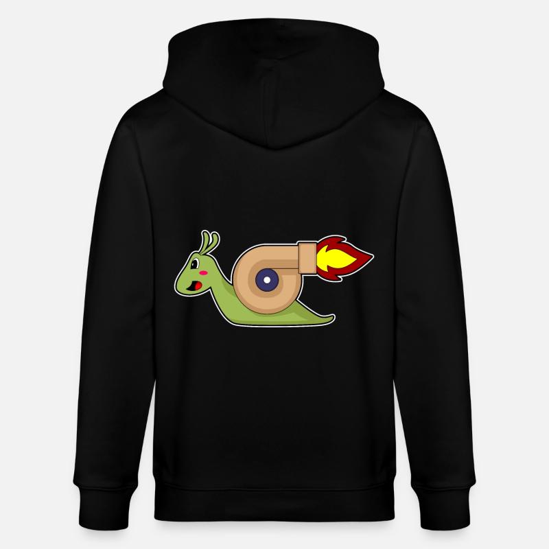 Escargot Jogger Jogging Rocket - Veste à capuche bio CULTIVATOR Stanley/Stella Unisexe - noir