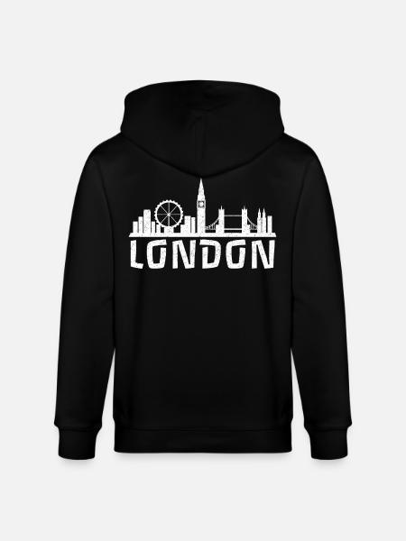 London Calling - Stanley/Stella CULTIVATOR Unisex Organic Hooded Jacket - black