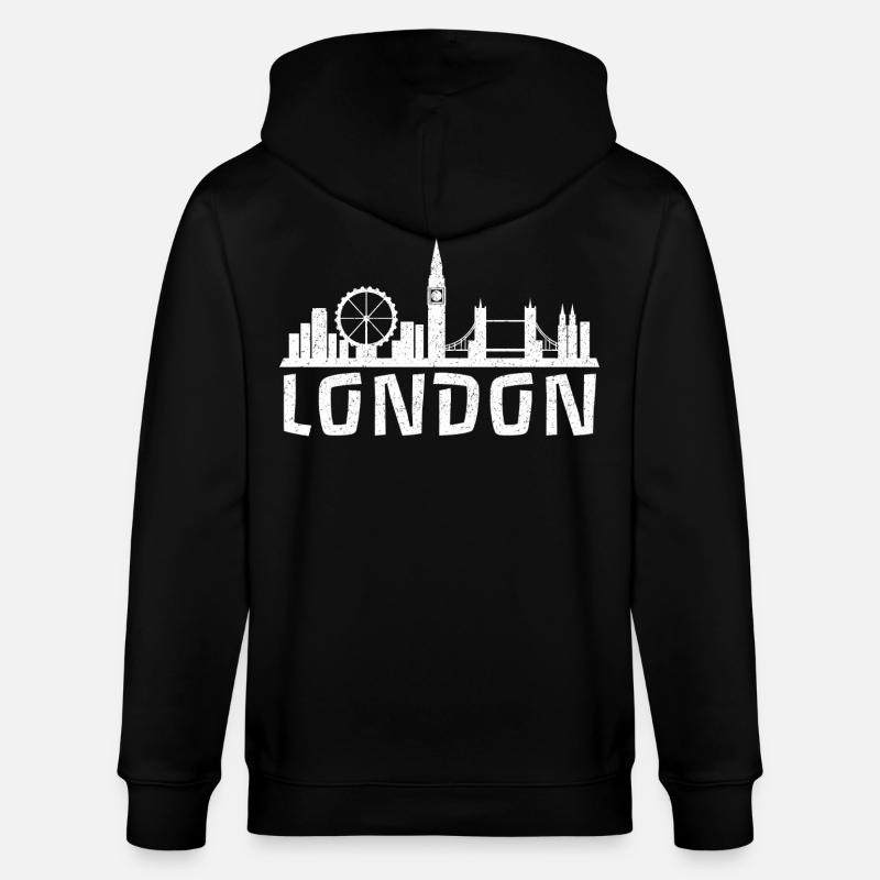London Calling - Stanley/Stella Unisex Bio-Kapuzenjacke CULTIVATOR  - Schwarz