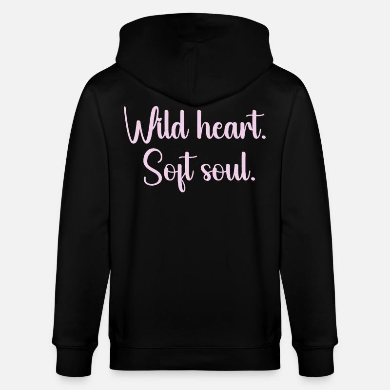 Cœur Sauvage Âme Douce - Veste à capuche bio CULTIVATOR Stanley/Stella Unisexe - noir