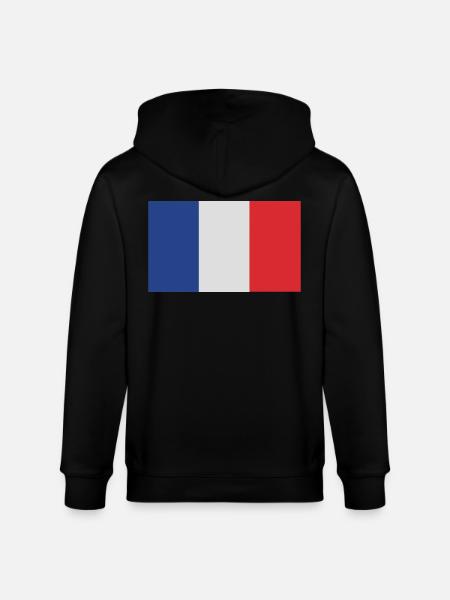 France - Stanley/Stella CULTIVATOR  Unisex Organic Hooded Jacket - black