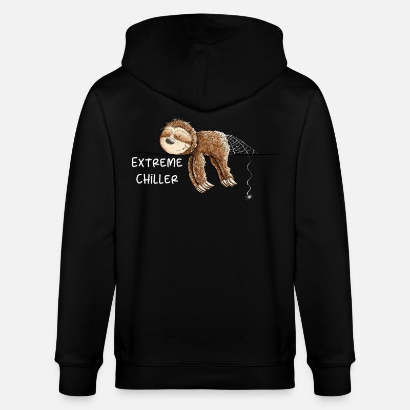 Extreme Chiller Sloth I Chill - Veste à capuche bio CULTIVATOR Stanley/Stella Unisexe - noir
