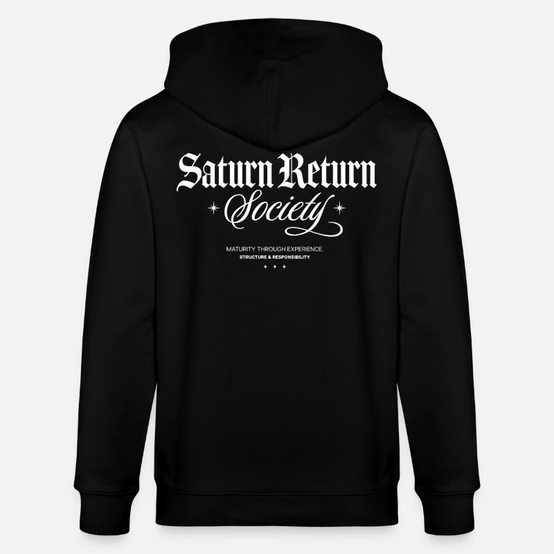 Société du Retour de Saturne - Veste à capuche bio CULTIVATOR Stanley/Stella Unisexe - noir