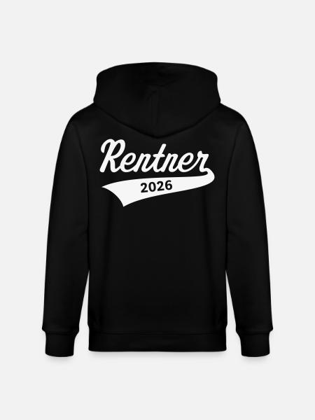 Retirees 2026 (Pension/Retirement/White) - Stanley/Stella CULTIVATOR  Unisex Organic Hooded Jacket - black