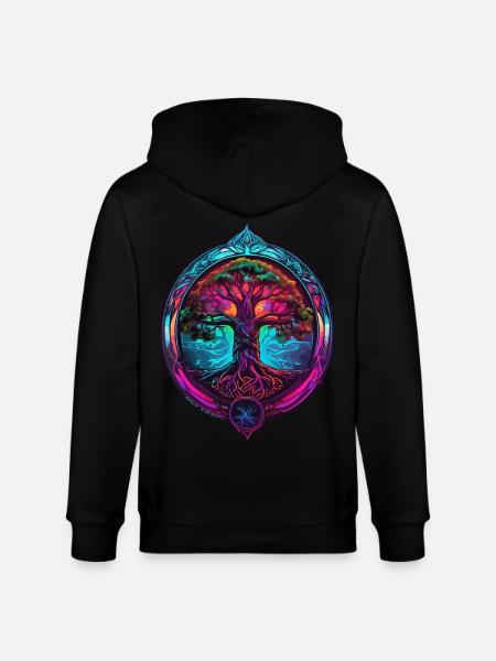 Yggdrasil - Stanley/Stella Unisex Bio-Kapuzenjacke CULTIVATOR - Schwarz