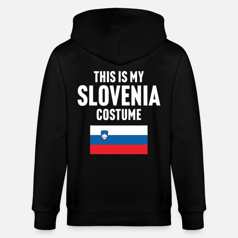 C’est mon costume de Slovénie - Veste à capuche bio CULTIVATOR Stanley/Stella Unisexe - noir