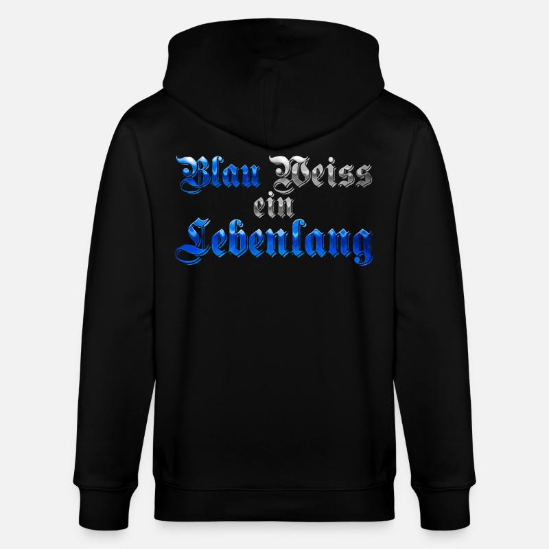 Blau Weiss ein Lebenlang - Stanley/Stella Unisex Bio-Kapuzenjacke CULTIVATOR  - Schwarz