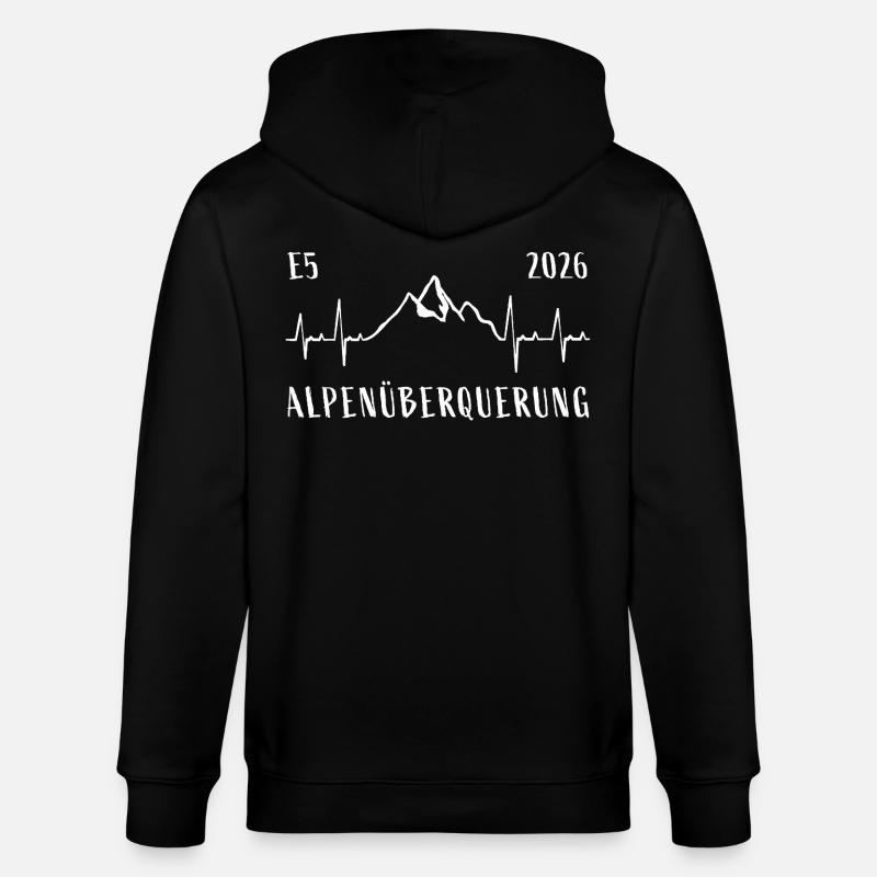 Traversée des Alpes E5 2026 - Veste à capuche bio CULTIVATOR Stanley/Stella Unisexe - noir