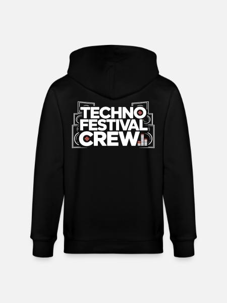 Techno Festival Crew – Techo Party Outfit - Stanley/Stella CULTIVATOR Unisex Organic Hooded Jacket - black