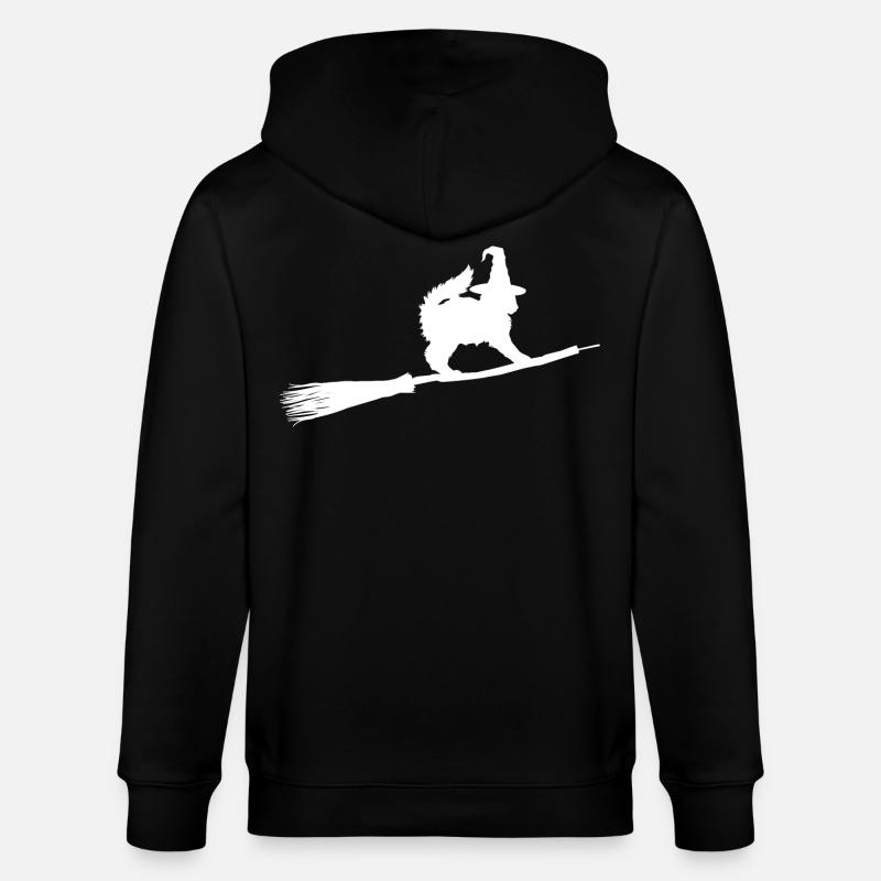 Sorcière de chat - Veste à capuche bio CULTIVATOR Stanley/Stella Unisexe - noir