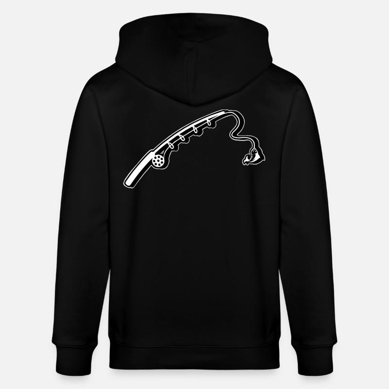 Pêche à la canne à pêche - Veste à capuche bio CULTIVATOR Stanley/Stella Unisexe - noir