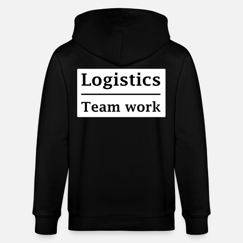 Logistiker Teamarbeit - Stanley/Stella Unisex Bio-Kapuzenjacke CULTIVATOR  - Schwarz