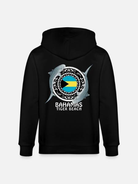 Tiger Beach Bahamas - Stanley/Stella CULTIVATOR Unisex Organic Hooded Jacket - black