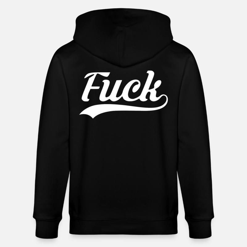 Merde au Rétro Script - Veste à capuche bio CULTIVATOR Stanley/Stella Unisexe - noir