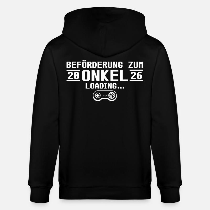 Expectant Uncle 2026 loading - Godfather - Stanley/Stella CULTIVATOR Unisex Organic Hooded Jacket - black