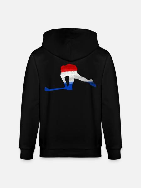 Hockey Netherlands - Stanley/Stella CULTIVATOR  Unisex Organic Hooded Jacket - black
