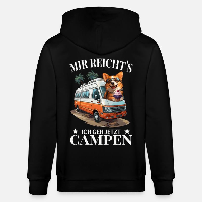 Camping - Stanley/Stella Unisex Bio-Kapuzenjacke CULTIVATOR  - Schwarz