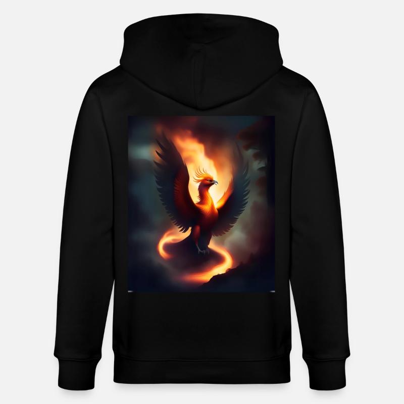 Phénix de feu épique - Veste à capuche bio CULTIVATOR Stanley/Stella Unisexe - noir