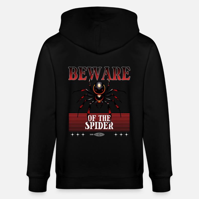 Araignée - Veste à capuche bio CULTIVATOR Stanley/Stella Unisexe - noir