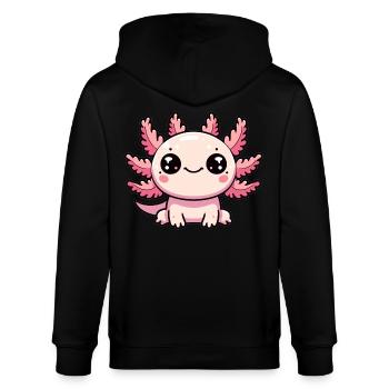 Axolotl mignon - Veste à capuche bio CULTIVATOR Stanley/Stella Unisexe - noir - Dos - Anna (173cm)