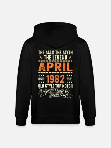 APRIL 1982, APRIL 1982 - Stanley/Stella CULTIVATOR Unisex Organic Hooded Jacket - black