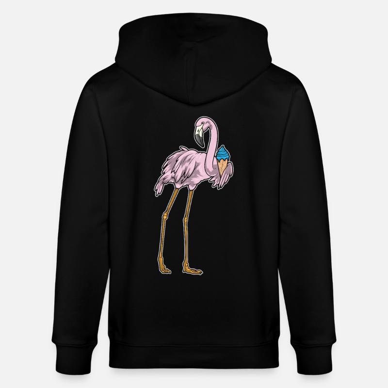 Glace Flamingo Waffle - Veste à capuche bio CULTIVATOR Stanley/Stella Unisexe - noir