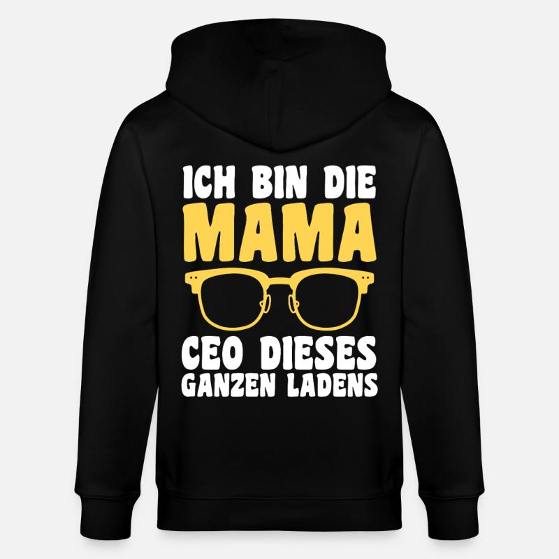 Mutter Team Mama - Stanley/Stella Unisex Bio-Kapuzenjacke CULTIVATOR - Schwarz