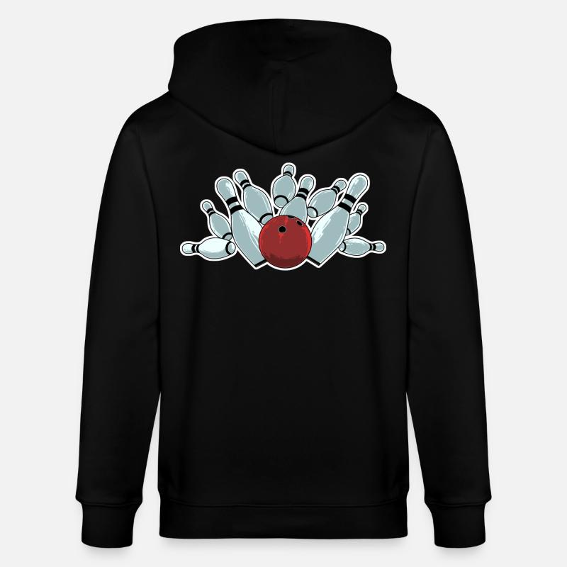 Frappe de bowling - Veste à capuche bio CULTIVATOR Stanley/Stella Unisexe - noir