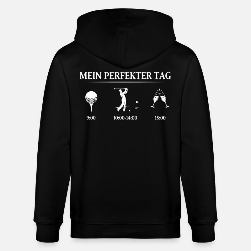 Journée parfaite de golf - Veste à capuche bio CULTIVATOR Stanley/Stella Unisexe - noir