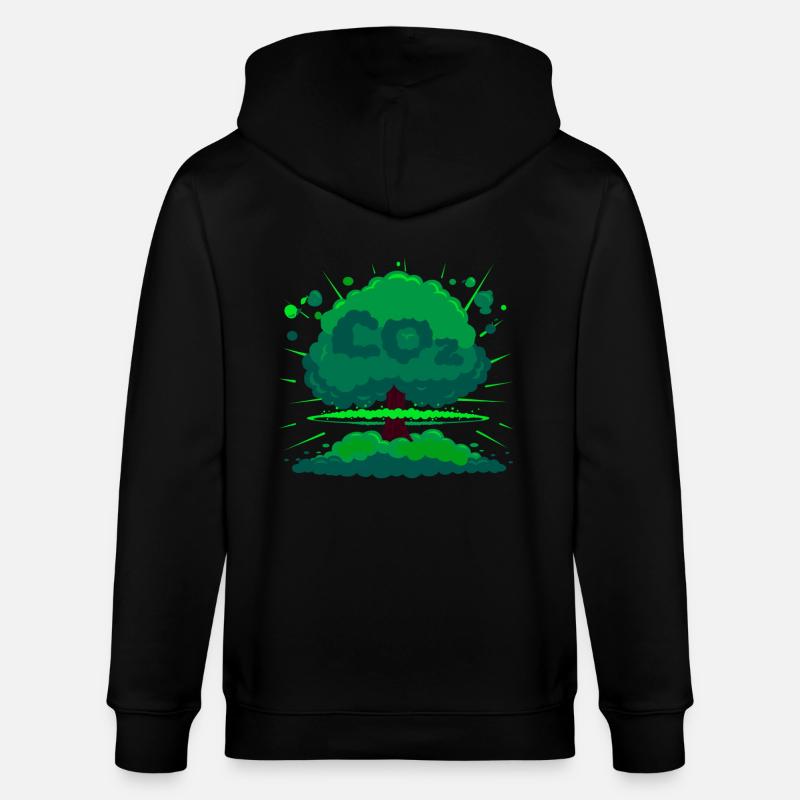 Bombe d'oxygène - Veste à capuche bio CULTIVATOR Stanley/Stella Unisexe - noir