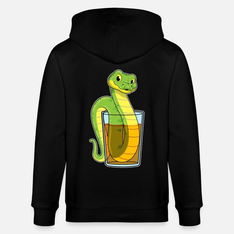 Serpent au jus - Veste à capuche bio CULTIVATOR Stanley/Stella Unisexe - noir