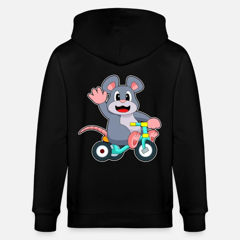 Vélo de rat - Veste à capuche bio CULTIVATOR Stanley/Stella Unisexe - noir