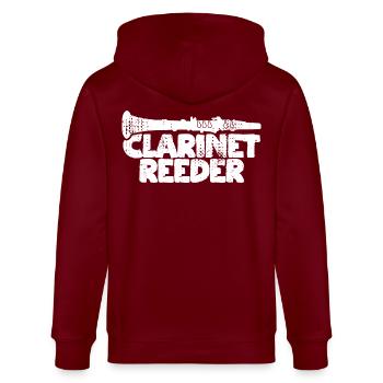 Mouthpiece clarinet - Stanley/Stella CULTIVATOR  Unisex Organic Hooded Jacket - burgundy - Back - Anna (173cm)