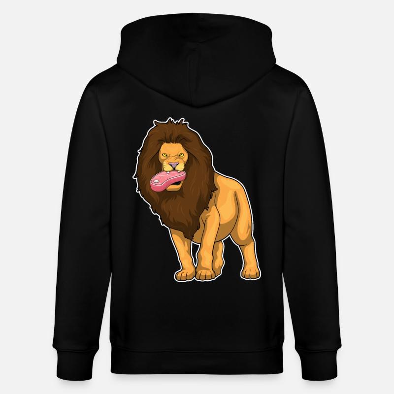 Löwe Fleisch - Stanley/Stella Unisex Bio-Kapuzenjacke CULTIVATOR  - Schwarz